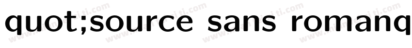 quot;source sans romanquot;字体转换